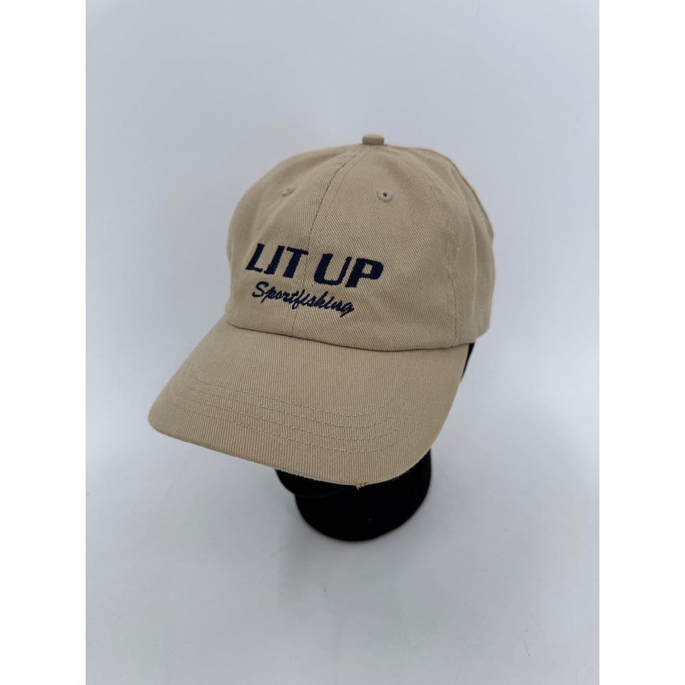 Lit Up Sportfishing Mirage Yachts Tan Dad Hat‎ Adjustable Baseball Cap Mens
